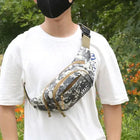 Riñonera Deportiva Impermeable Multiusos - Bolsa Sling de Nailon con Gran Capacidad