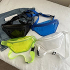 Riñonera Deportiva Impermeable Unisex - Bolsa de Cintura Transparente y Colorida