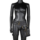Riñonera Deportiva Mujer - Bolso Vintage de Cuero Sintético con Portatarjetas