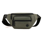 Riñonera Hombre Nylon Multibolsillos - Bolsa de Cintura para Moto, Deporte y Escalada