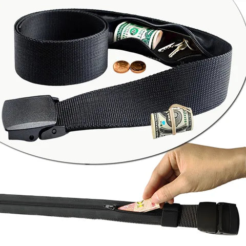 Riñonera Deportiva Antirrobo con Cinturón Oculto para Viajes - Hombre y Mujer