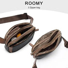 Riñonera Deportiva Mujer - Bolso de Cintura de Piel Sintética para Viajes y Deporte