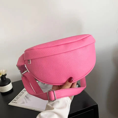 Riñonera Deportiva Mujer - Bolso Bandolera de Cuero Suave y Elegante