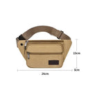 Riñonera Deportiva Hombre - Bolsa de Viaje de Lona con Múltiples Bolsillos