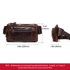 Riñonera de Cuero Vintage para Hombre - Bolso de Piel Elegante