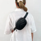 Riñonera Deportiva Mujer - Bolso Bandolera de Piel Sintética para Viajes