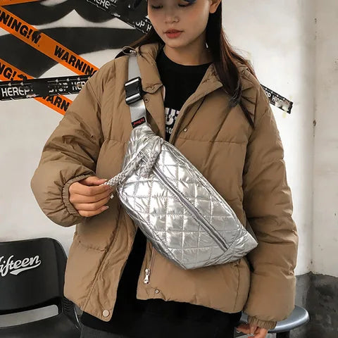Riñonera Deportiva de Algodón Grande para Mujer y Hombre - Bolsa Pechera Unisex