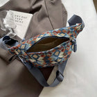 Riñonera Bohemia de Pana para Mujer - Bolso de Cintura, Cadera, Hombro y Cruzado