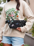 Riñonera Deportiva Bronce con Estampado - Mujer y Unisex, Bolsa de Cintura para Correr, Viajes y Entrenamiento