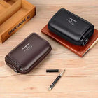 Riñonera Deportiva de Cuero para Hombre - Bolsa de Cintura Elegante