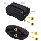Riñonera Deportiva Táctica Molle Negra - Nylon Resistente