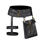 Riñonera Deportiva Mujer - Bolso Vintage de Cuero Sintético con Portatarjetas