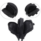 Riñonera Deportiva Unisex de Nylon Negra con Bolsillo para Teléfono - Perfecta para Running, Senderismo y Camping
