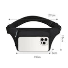 Riñonera Deportiva Impermeable de Gran Capacidad, Antirrobo, para Viajes y Deporte