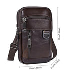 Riñonera Deportiva Retro Impermeable de Cuero para Hombre