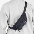 Riñonera Deportiva Oxford Negra - Bolsa de Cintura para Hombre