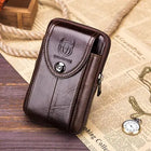 Riñonera Deportiva de Cuero para Hombre - Bolso Pequeño y Práctico