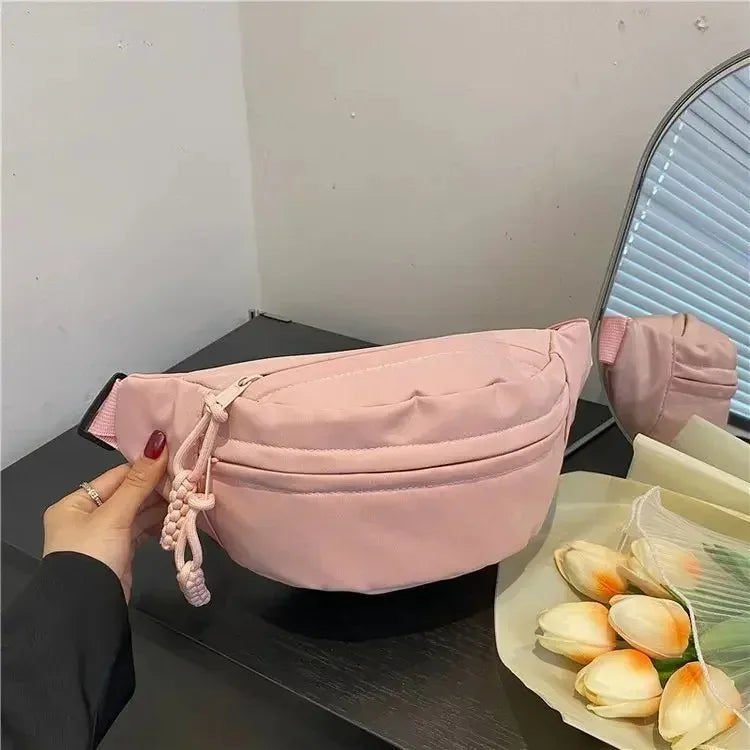 Riñonera de Cintura para Mujer - Bolso Bandolera Casual Grande