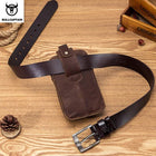 Riñonera Deportiva para Hombre - Bolsa de Cintura Pequeña de Cuero