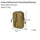 Riñonera Deportiva Táctica Molle - Bolsa de Cintura para Hombre y Mujer