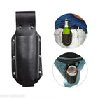 Riñonera Deportiva de Cuero con Portabotellas para Cerveza