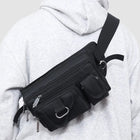 Riñonera Antisalpicaduras para Hombre - Mochila de Cintura Grande y Táctica para Viajes y Deportes