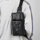 Riñonera Deportiva Hombre - Bolso Bandolera Sintético para Viajes de Negocios