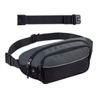 Riñonera Deportiva Grande para Hombre y Mujer - Bolsa de Cintura Cruzada para Senderismo, Running y Viajes