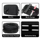 Riñonera Deportiva Táctica Molle con Bolsa Admin para Herramientas EDC y Accesorios Multifuncional para Camping y Caza
