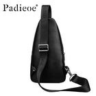 Riñonera de Cuero Genuino para Hombre - Bolso Bandolera Casual y Elegante