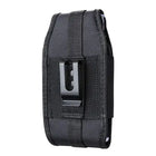 Riñonera Deportiva Hombre Oxford Negra con Doble Cremallera para Teléfono
