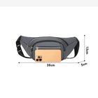 Riñonera Deportiva de Nylon para Hombre - Bolsa de Cintura para Viajes y Running