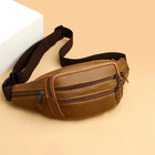 Riñonera de Cuero Genuino para Hombre - Bolso Cruzado de Lujo con Múltiples Bolsillos