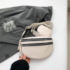 Riñonera Deportiva Mujer - Bolso Cintura Grande de Cuero Sintético, Diseño Simple y Elegante