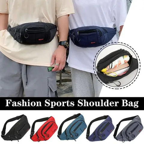 Riñonera Deportiva Impermeable Multifuncional - Gran Capacidad para Hombre y Mujer