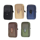 Riñonera Deportiva de Lona para Hombre y Mujer - Bolsa de Cintura Pequeña con Compartimento para Tarjetas y Teléfono