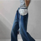 Riñonera de Cintura para Mujer - Bolso Bandolera Casual Color Blanco