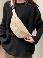 Riñonera Deportiva de Terciopelo - Bolso de Cintura Multifuncional para Mujer