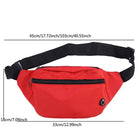 Riñonera Deportiva Unisex - Bolsa de Cintura para Viaje y Uso Diario