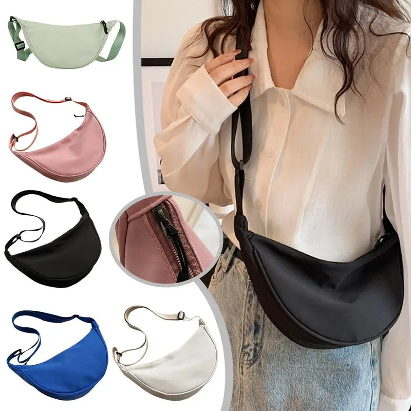 Riñonera de Nylon para Mujer - Bolso Cruzado Multifuncional y Moderno