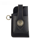 Riñonera de Cuero Genuino para Hombre - Bolso Móvil Retro y Táctico