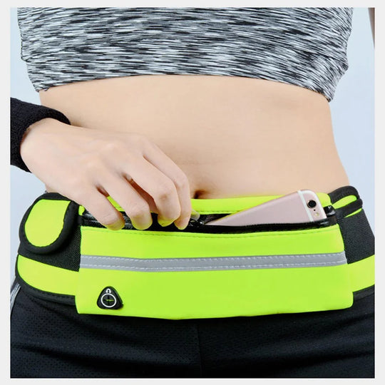 Riñonera Running Impermeable de Neopreno - Bolsa de Cintura Colorida para Correr