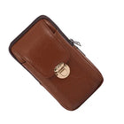 Riñonera Deportiva de Cuero Genuino - Bolsa Portátil para Hombre, Viajes y Uso Diario