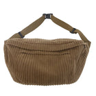 Riñonera de Cintura para Mujer - Bolso Bandolera de Pana Grande y Casual