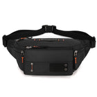 Riñonera de Viaje para Hombre de Nylon - Bolso de Cintura Multifuncional y Resistente