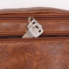 Riñonera Deportiva Vintage de Cuero Sintético para Hombre, Bolsa de Cintura Multibolsillos, Mochila Pecho para Senderismo