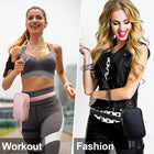 Riñonera Deportiva de Cuero para Mujer con Cinturón - Bolsa de Cadera Elegante para Moto y Accesorios