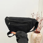 Riñonera Deportiva de Terciopelo Unisex - Cómoda y Elegante