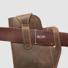 Riñonera de Cuero Genuino Vintage para Hombre - Bolsa de Cintura para Móvil y Llaves
