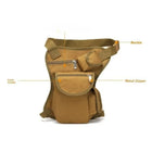 Riñonera de Pierna para Moto y Motoristas - Bolso Lateral Gris